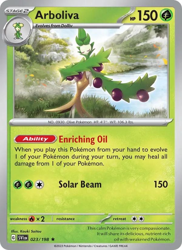 Arboliva - SVI 023/198 (Holo) - Pokemon card