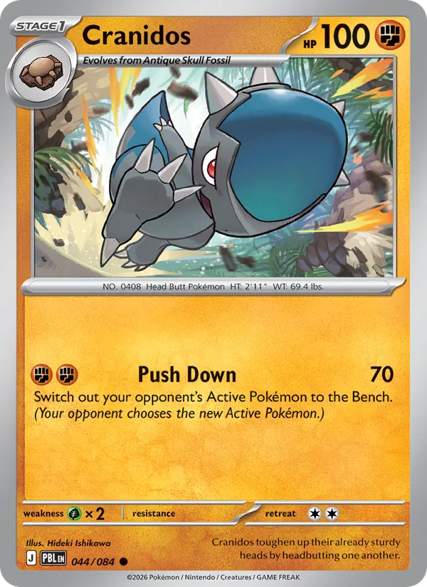 Cranidos | PBL (Reverse Holo) - Pokemon card