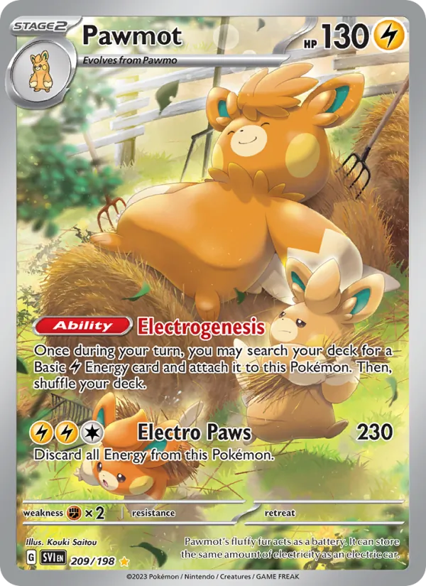 Pawmot - SVI 209/198 (Holo) - Pokemon card