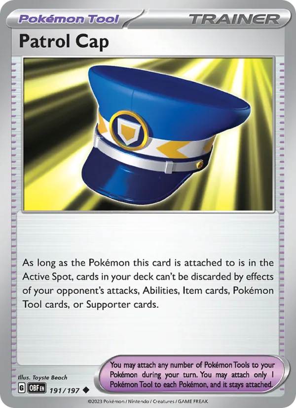 Patrol Cap - OBF 191/197 - Pokemon card
