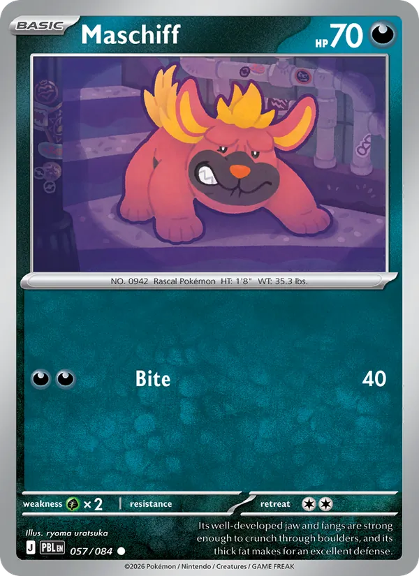 Maschiff | PBL (Reverse Holo) - Pokemon card