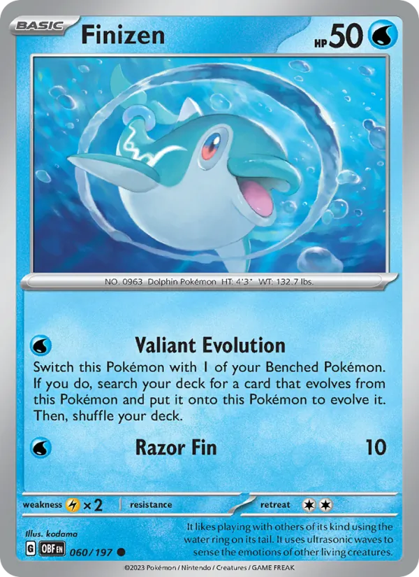 Finizen - OBF 060/197 (Reverse Holo) - Pokemon card