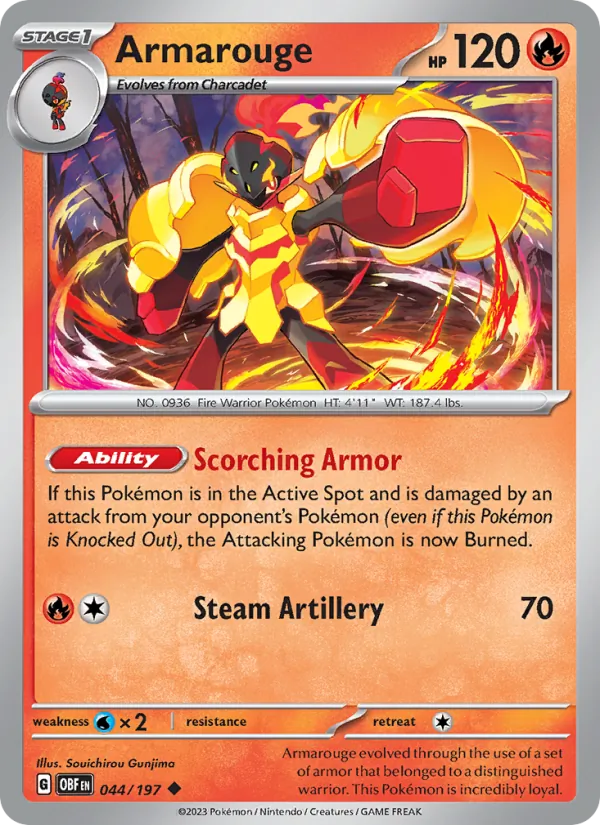Armarouge - OBF 044/197 - Pokemon card