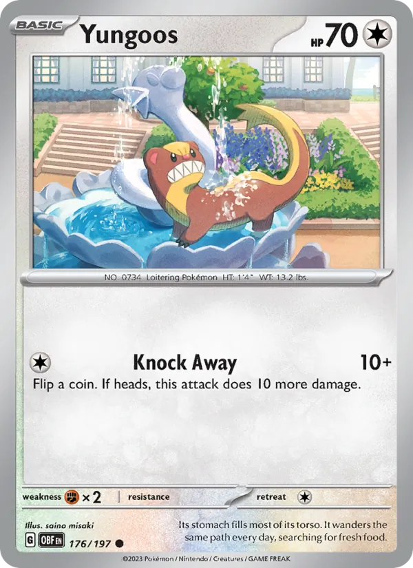 Yungoos - OBF 176/197 - Pokemon card