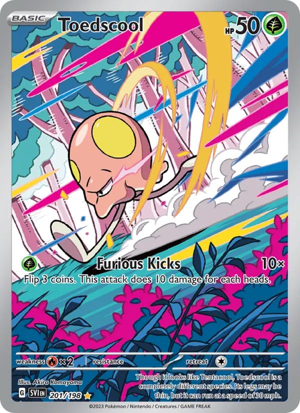 Toedscool - SVI 201/198 (Holo) - Pokemon card