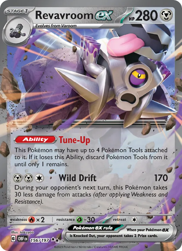 Revavroom ex - OBF 156/197 (Holo) - Pokemon card