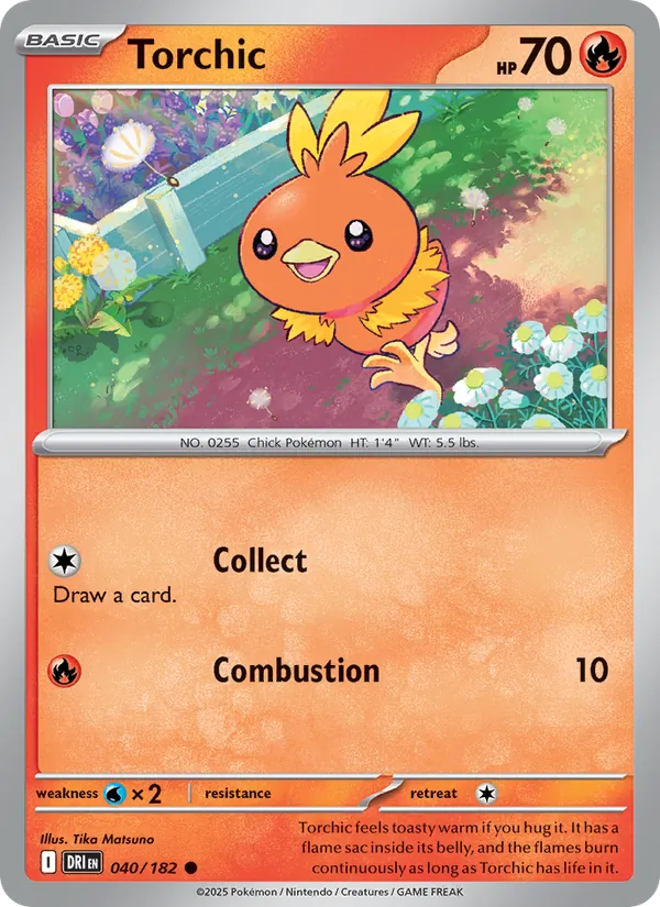 Torchic - DRI 040/182 - Pokemon card