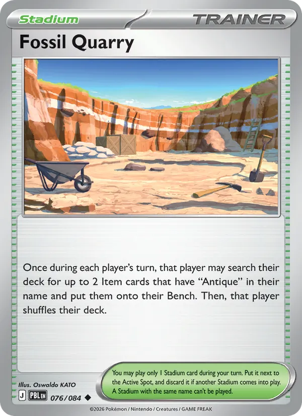 Fossil Quarry | PBL (Reverse Holo) - Pokemon card