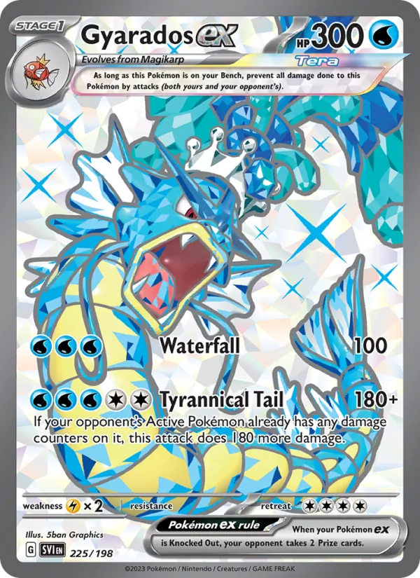 Gyarados ex - SVI 225/198 (Holo) - Pokemon card