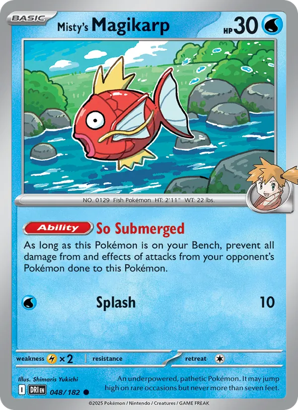 Misty's Magikarp - DRI 048/182 (Reverse Holo) - Pokemon card