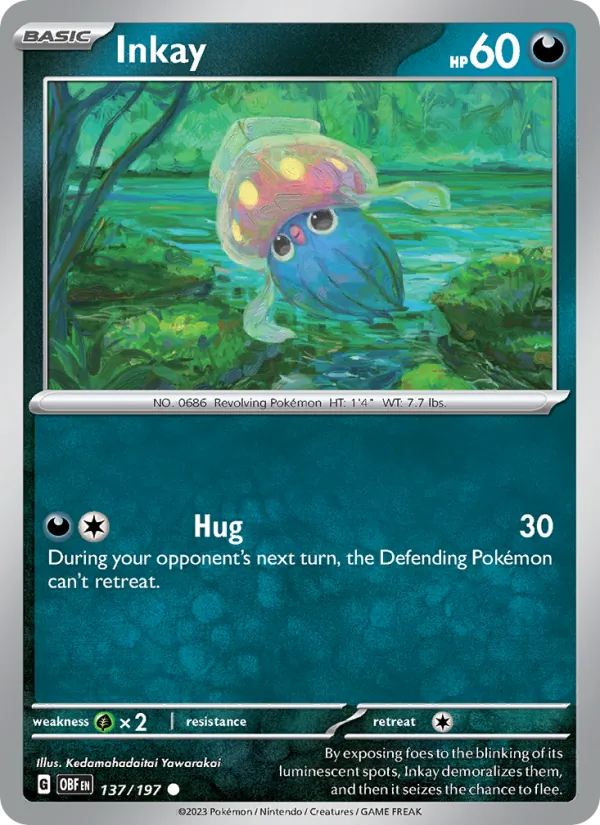 Inkay - OBF 137/197 - Pokemon card