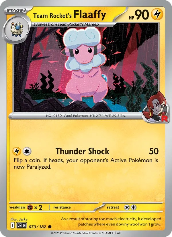 Team Rocket's Flaaffy - DRI 073/182 - Pokemon card