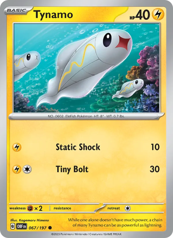 Tynamo - OBF 067/197 (Reverse Holo) - Pokemon card