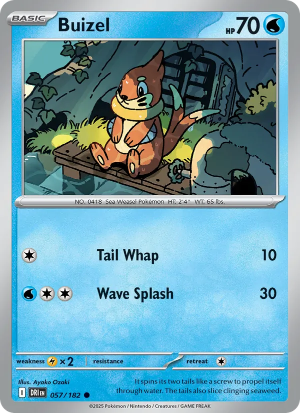 Buizel - DRI 057/182 - Pokemon card