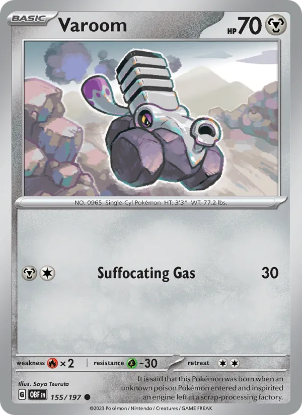 Varoom - OBF 155/197 (Reverse Holo) - Pokemon card