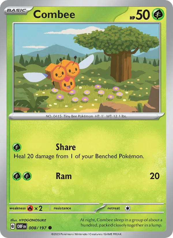 Combee - OBF 008/197 (Reverse Holo) - Pokemon card