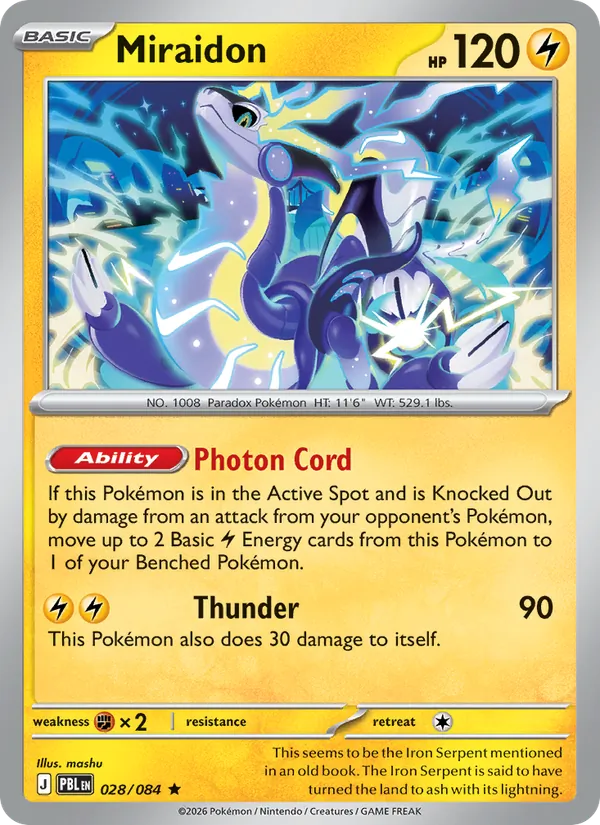 Miraidon | PBL (Reverse Holo) - Pokemon card
