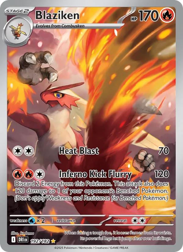 Blaziken - DRI 192/182 (Holo) - Pokemon card