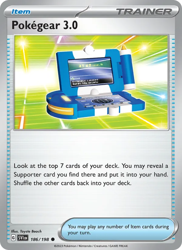 Pokégear 3.0 - SVI 186/198 (Reverse Holo) - Pokemon card