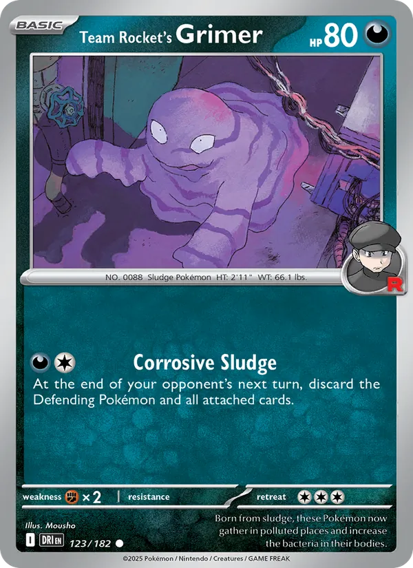 Team Rocket's Grimer - DRI 123/182 - Pokemon card