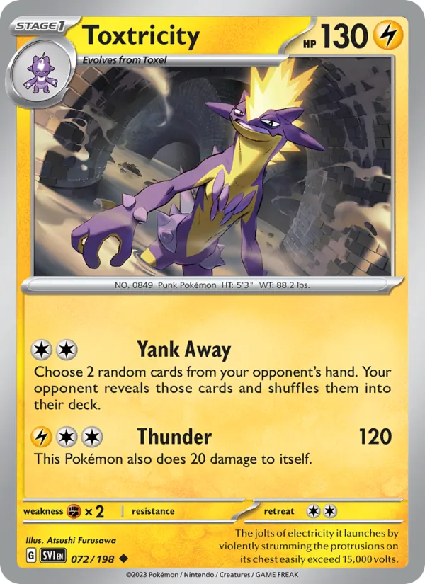 Toxtricity - SVI 072/198 - Pokemon card