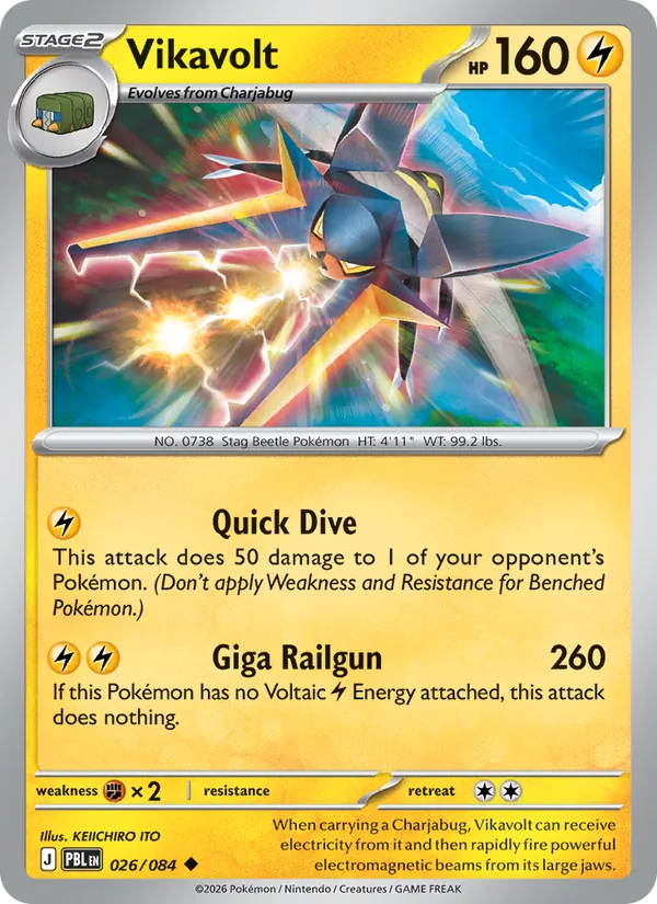 Vikavolt | PBL (Reverse Holo) - Pokemon card