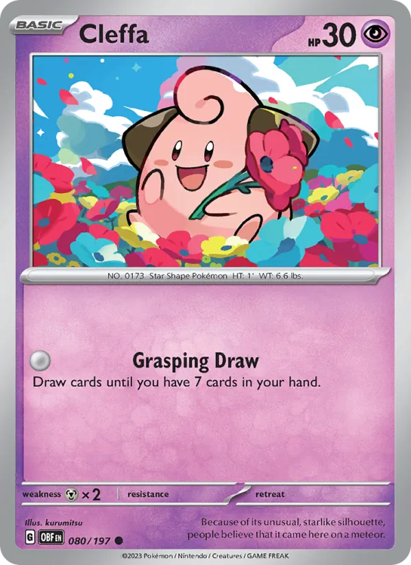 Cleffa - OBF 080/197 - Pokemon card