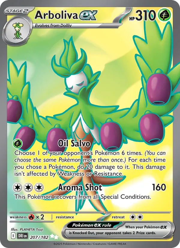 Arboliva ex - DRI 207/182 (Holo) - Pokemon card