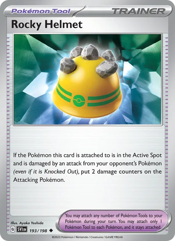 Rocky Helmet - SVI 193/198 - Pokemon card
