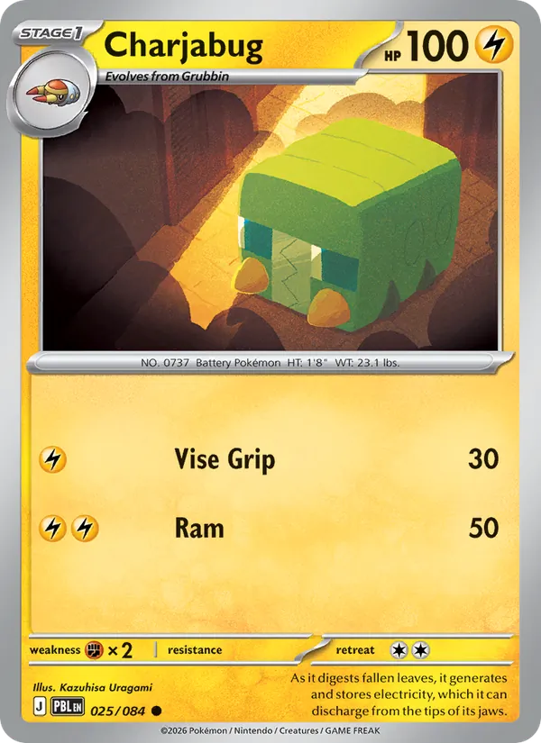 Charjabug | PBL (Reverse Holo) - Pokemon card