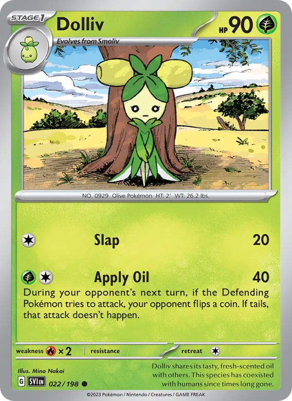 Dolliv - SVI 022/198 (Reverse Holo) - Pokemon card