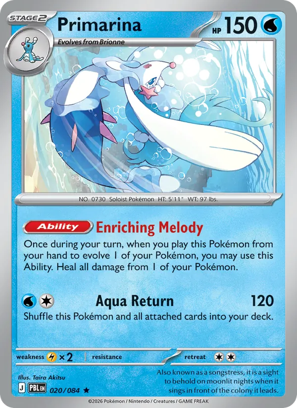Primarina | PBL (Holo) - Pokemon card