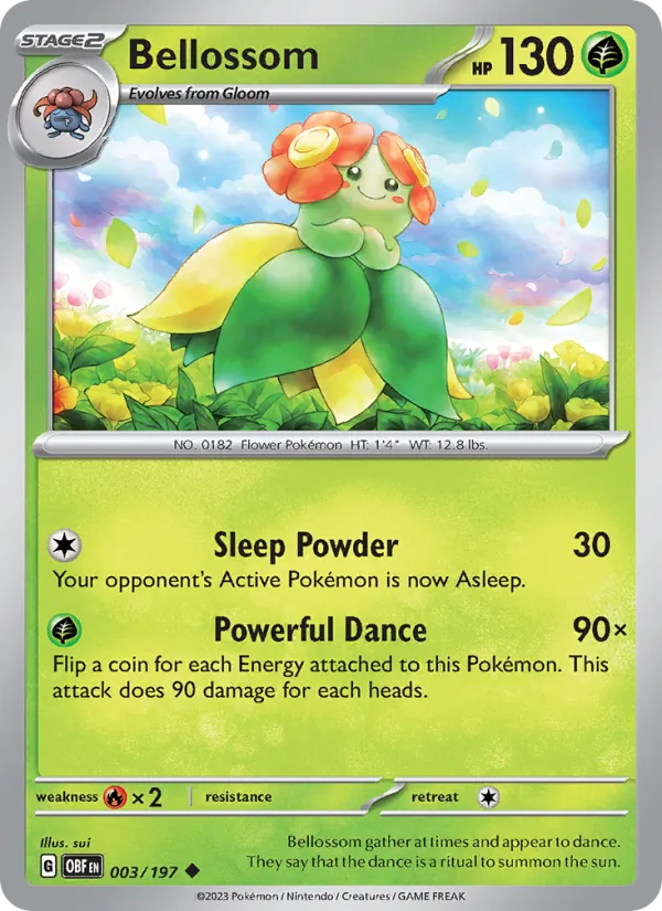 Bellossom - OBF 003/197 - Pokemon card