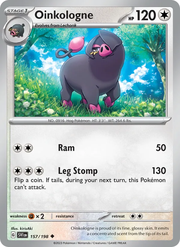 Oinkologne - SVI 157/198 - Pokemon card