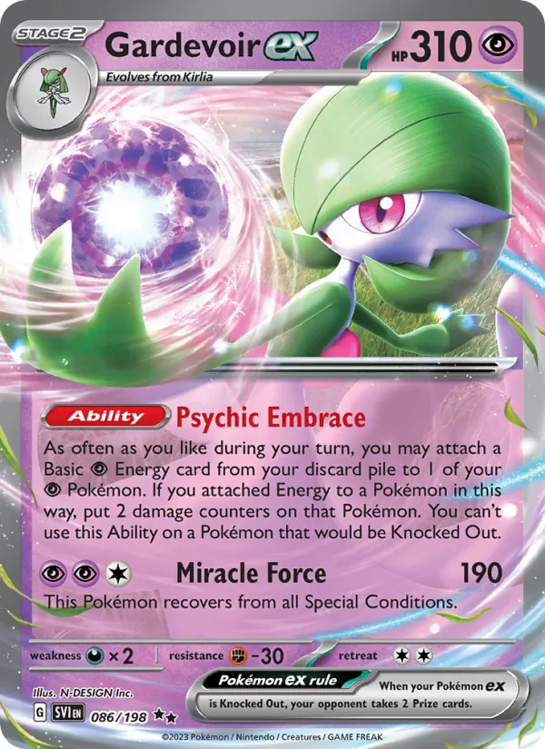 Gardevoir ex - SVI 086/198 (Holo) - Pokemon card