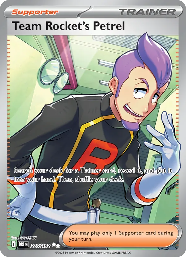 Team Rocket's Petrel - DRI 226/182 (Holo) - Pokemon card