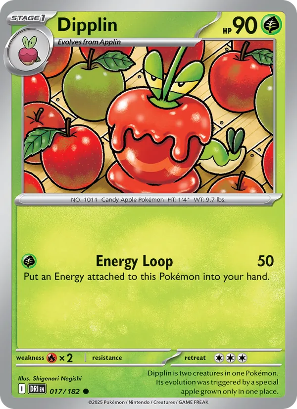 Dipplin - DRI 017/182 (Reverse Holo) - Pokemon card