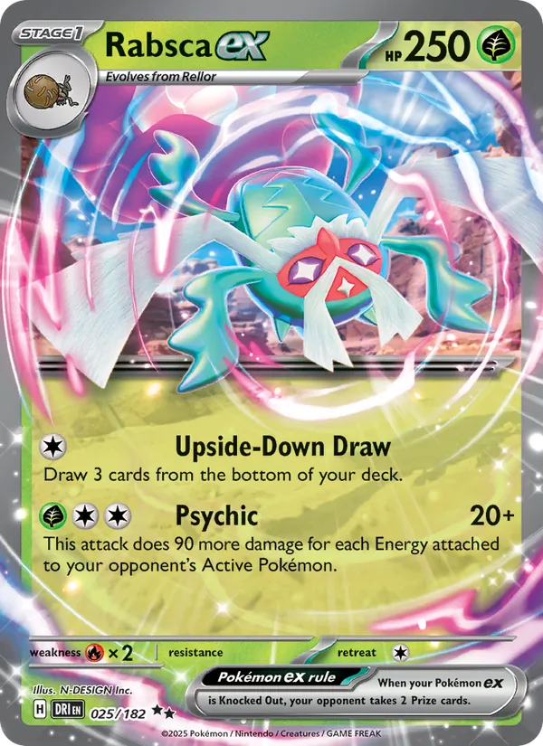 Rabsca ex - DRI 025/182 (Holo) - Pokemon card