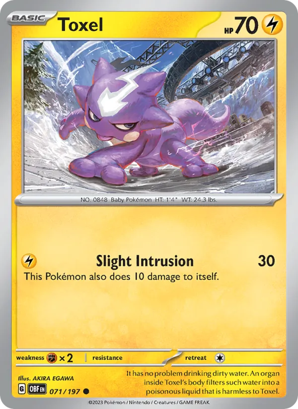 Toxel - OBF 071/197 - Pokemon card