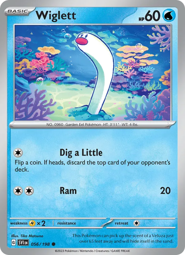 Wiglett - SVI 056/198 - Pokemon card