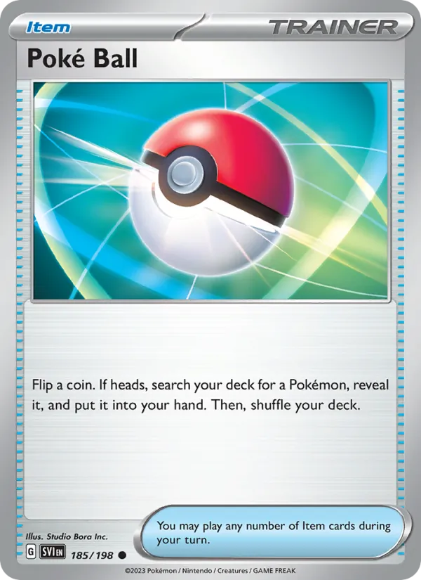Poké Ball - SVI 185/198 (Reverse Holo) - Pokemon card
