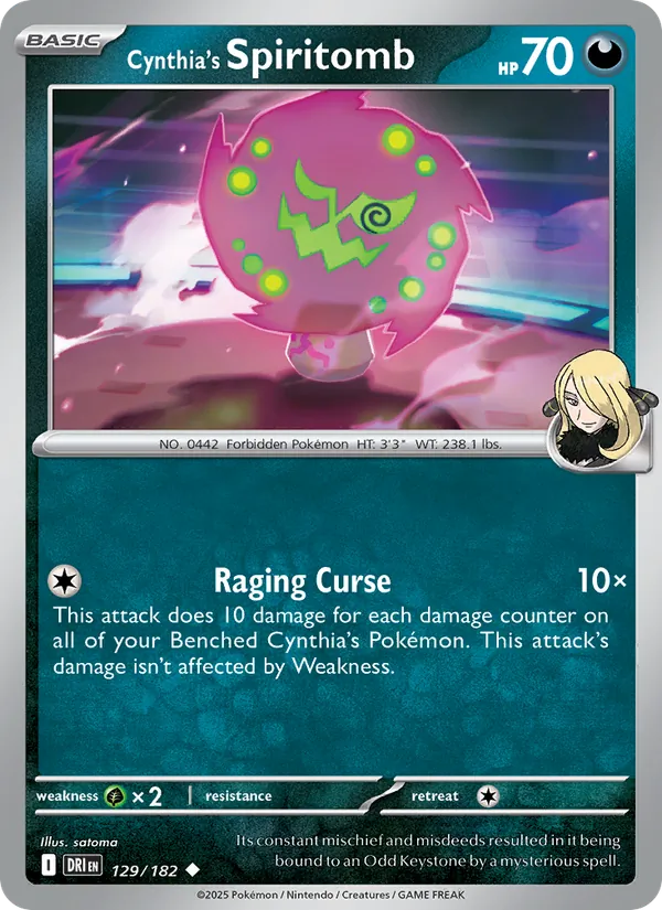 Cynthia's Spiritomb - DRI 129/182 - Pokemon card