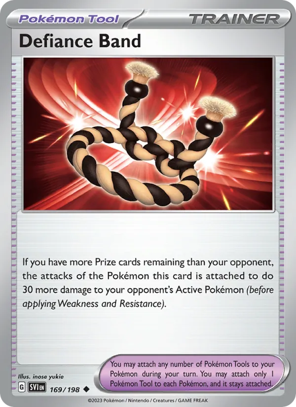 Defiance Band - SVI 169/198 (Reverse Holo) - Pokemon card