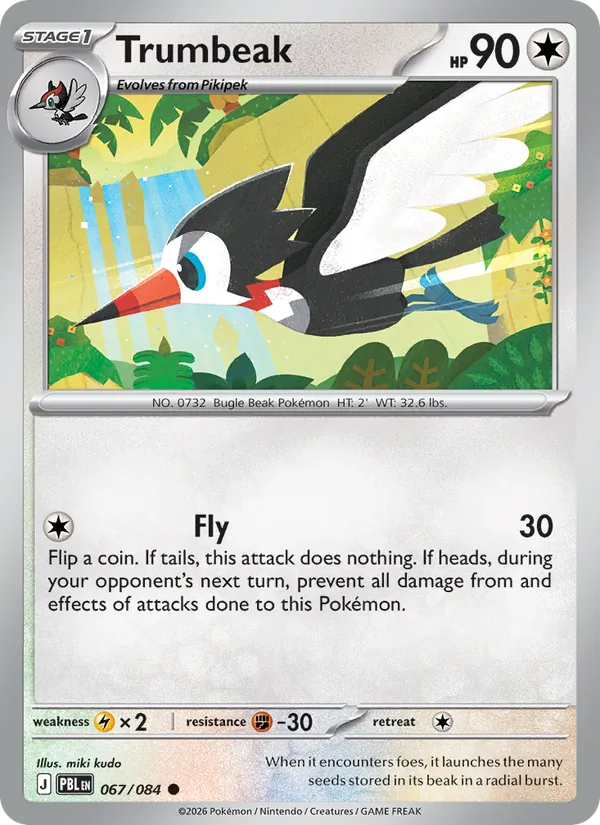 Trumbeak | PBL (Reverse Holo) - Pokemon card