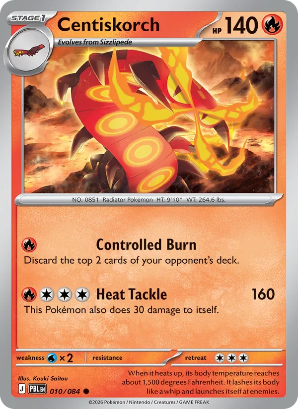 Centiskorch | PBL (Reverse Holo) - Pokemon card