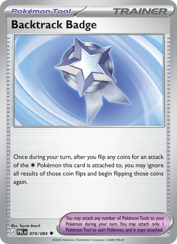 Backtrack Badge | PBL - Pokemon card
