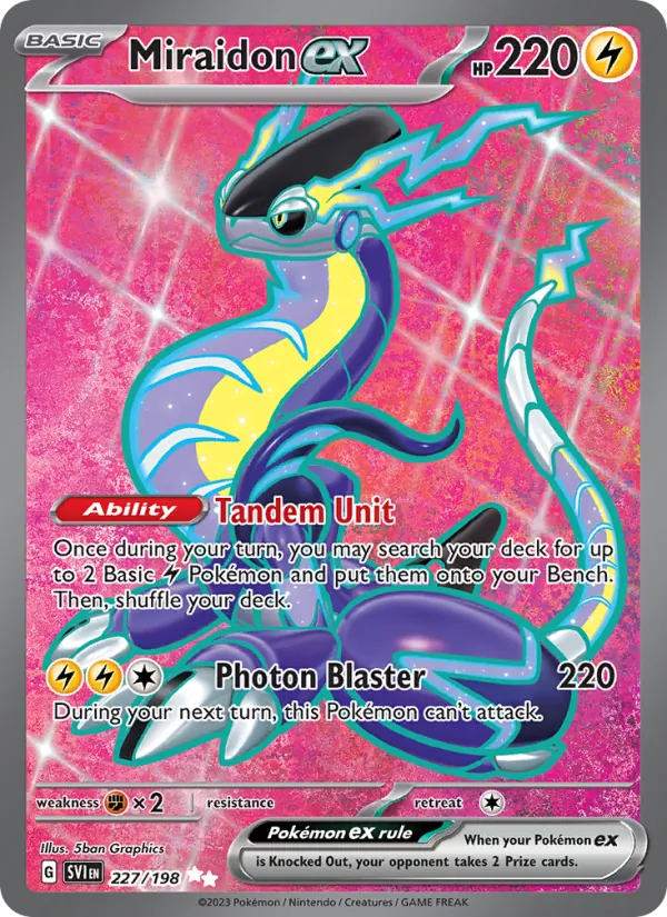 Miraidon ex - SVI 227/198 (Holo) - Pokemon card