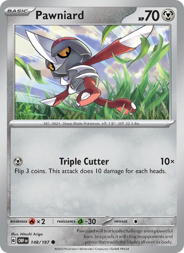 Pawniard - OBF 148/197 - Pokemon card