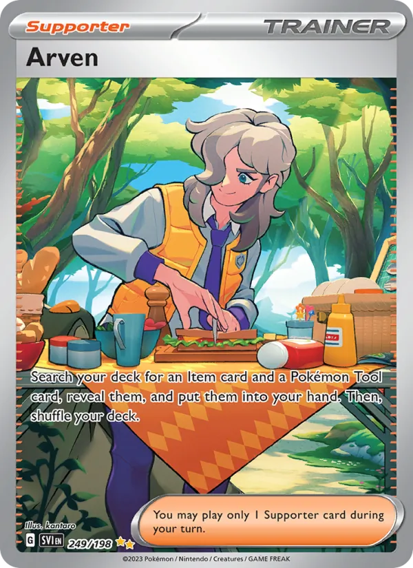 Arven - SVI 249/198 (Holo) - Pokemon card