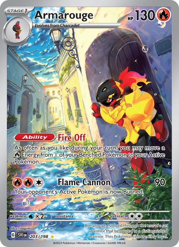 Armarouge - SVI 203/198 (Holo) - Pokemon card
